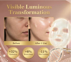 10pc Glass Skin Bio-Collagen + Hyaluronic Acid Hydrogel Face Mask