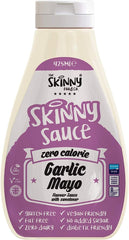 Skinny Food Co Sugar Free Garlic Mayo Sauce 425ml - Virtually Zero Calorie Sauce - Vegan & Keto-Friendly - Sugar Free Garlic Mayonnaise Sauce - Gluten Free