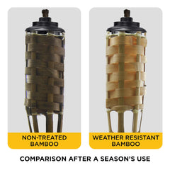 Tiki Brand 1120116 Homespun Outdoor Torch, Natural