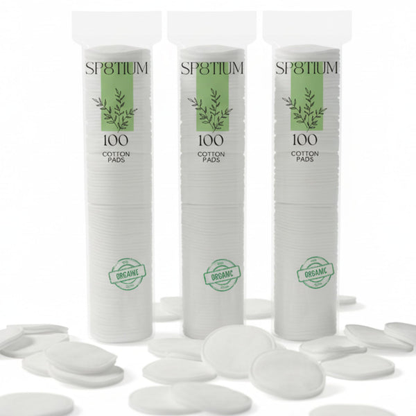 SP8TIUM Cotton Pads Cotton Wool Pads Non-Fleecing No Shed Makeup Remover (300 Pack)
