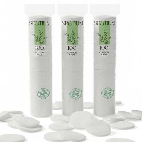 SP8TIUM Cotton Pads Cotton Wool Pads Non-Fleecing No Shed Makeup Remover (300 Pack)