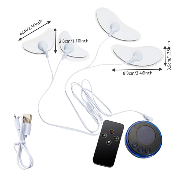 Face Massager Tool, Face Muscle Stimulator with Patch Pads 8 Modes, 19-Speed Microcurrent Lifting Device for Slimming and Lifting