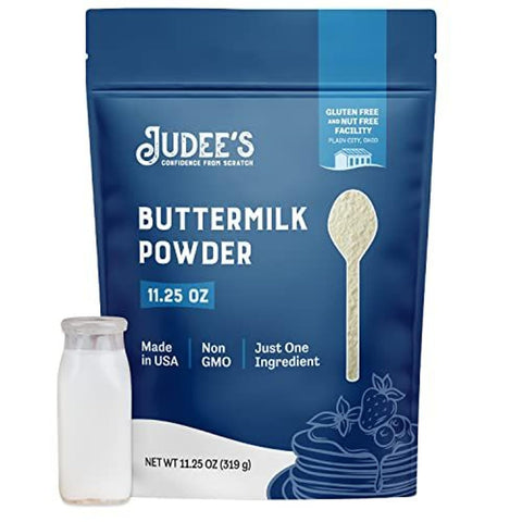 Judee's Gluten Free Buttermilk Powder - Make Cornbread & Fried Chicken with Dry Milk Powder - 11.25 Oz