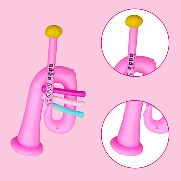 Nereds Inflatable Trumpet Balloon 65cm Inflatable Musical Practicing Instrument Balloon Children's Trumpet Toy for Boys Girls Early Education(Random Color)