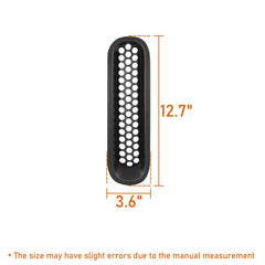 [Upgrade Clip in Version] Opar Matte Black Front Mesh Grille Inserts for 2007-2015 Jeep JK Wrangler & Wrangler Unlimited (Pack of 7)