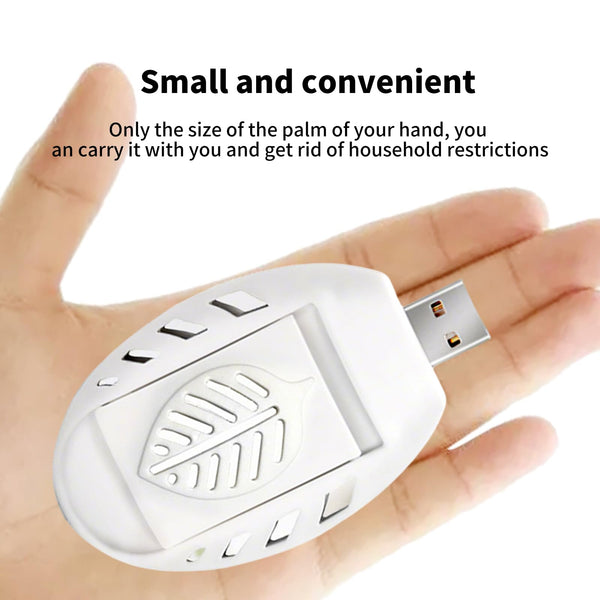 USB Mosquito Killer Electric Plug In, Bug Zapper & Insect Repellent Plug In Device with 30 Repellent Tab/lets, Portable Safety Summer Sleep Insect repellent,Mosquito Repeller for Indoor Outdoor (2PCS)