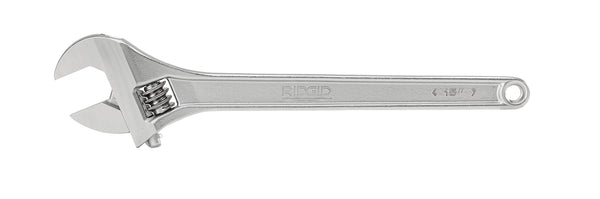 RIDGID 86922 Model 765 Adjustable Wrench 15 inch - Metric and SAE,Silver