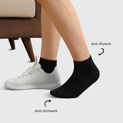 YouShow Sneaker Socken Herren Damen 10 Paar Schwarz Weiß Kurzsocken 39-42
