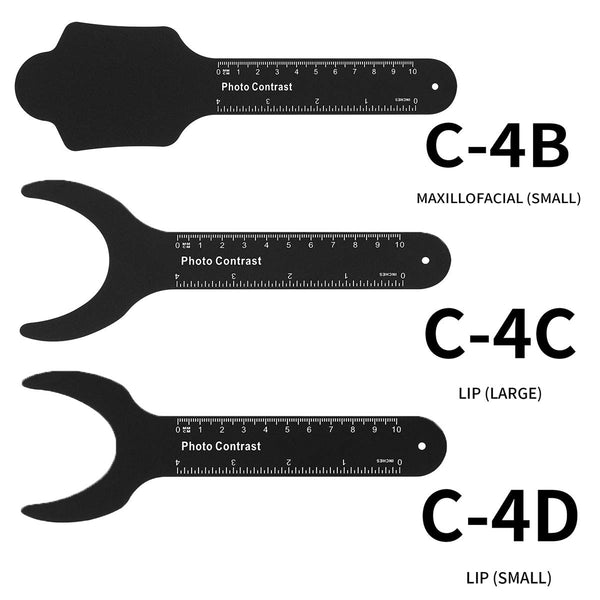 6 Pcs Dental Photography Contraster, 6 Size Black Background Board Intraoral Photographic, Palatal Photo Contrast Kit