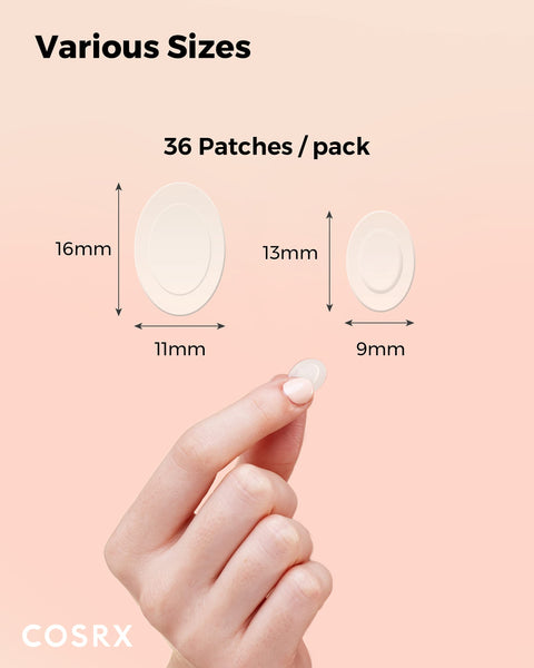 COSRX Master Pimple Patch Intensive 36 Patches Value Pack | Patch in 2 Sizes | Oval Hydrocolloid Pimple Patches with Tea Tree Oil fot Spot, Zit, Pimple Treatment