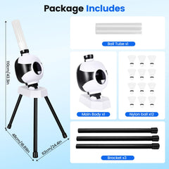 Makdly Badminton Serving Machine,Badminton Training Machine with 12 Shuttlecocks,Portable Automatic Shuttlecock Launcher for All Ages Indoor Outdoor Training