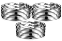 YHYZ 25mm (1.0 Inch) Key Rings Bulk (30pcs, Round), Sliver Metal Spilt Key Rings, for Kechain Chain/Dog Collar tag/DIY Craft Jewelry Making/Car Key
