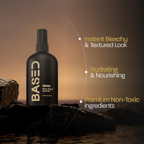 Sea Salt Spray - Natural Sea Salt Finish Hair Spray, Volumises and Texturizes, Infused with Algae and Vitamin B5, Lightweight and Non-Greasy, Parabens, Sulfates, Phthalate Free, 192g