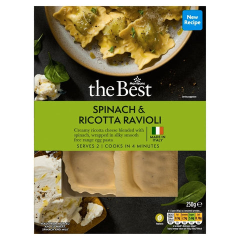 Morrisons The Best Spinach & Ricotta Ravioli 250g