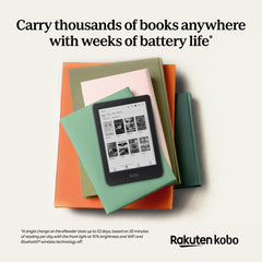 Kobo Clara BW | eReader | 6â€ Glare-Free Touchscreen with ComfortLight PRO | Dark Mode Option | Audiobooks | Waterproof | 16GB of Storage | Black