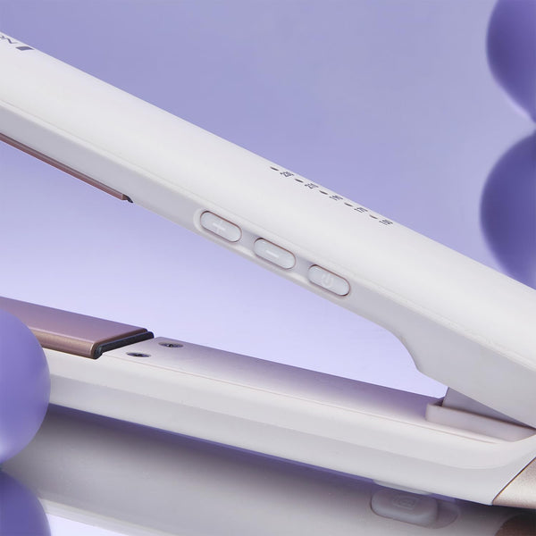 Remington Straightener [Advanced Ceramic + Almond Oil] Almond Allure (Ultra-Fast Heat Up, Digital Temperature Control, Curved Design for Curls & Waves, Extra-Long Plates, Worldwide Voltage) S4807