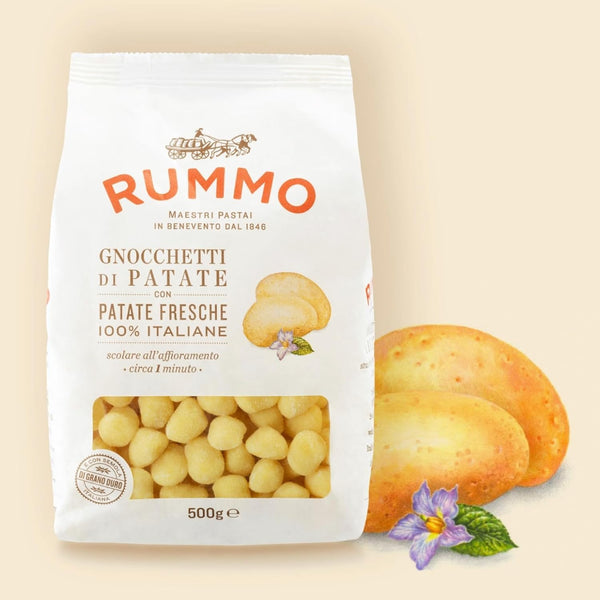 Rummo Gnocchi Di Patate Pasta No.117 - Light & Fluffy Italian Potato Pillows, Perfect for Indulgent Sauces, 500 g (Pack of 1)