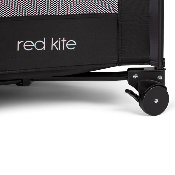 Red Kite Black Sleep Tight Travel Cot, Black