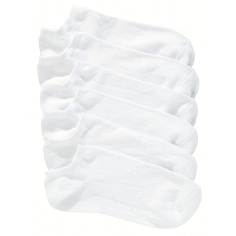 Britwear 6 x Ladies Short Trainer Sport Socks (Cotton Blend) Colour:White Shoe Size:UK 4-6