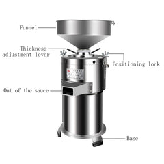 Maryaz 1100W Upgraded Commercial Peanut Butter Maker Machine, Electric Sesame Maker, Electric Nut Butter Mill Grinding Grinder Machine Sesame Paste Peanut Butter Milling Making 2850r/min