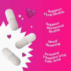 Myo-Inositol & D-Chiro Capsules with Folic Acid for PCOS | Prenatal Fertility Supplements for Women | Vitamin B8 | Improves Hormonal Balance & Supports Ovarian Function | 40 to 1
