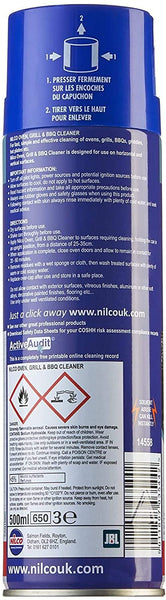 Nilco Set of 6 Oven and BBQ Cleaner Grill Barbecue Cleaning Oven Spray Heavy Duty Remover - Fast Simple Effective - Also for Hot Plates Griddles and MORE - 500ML - SIX PACK