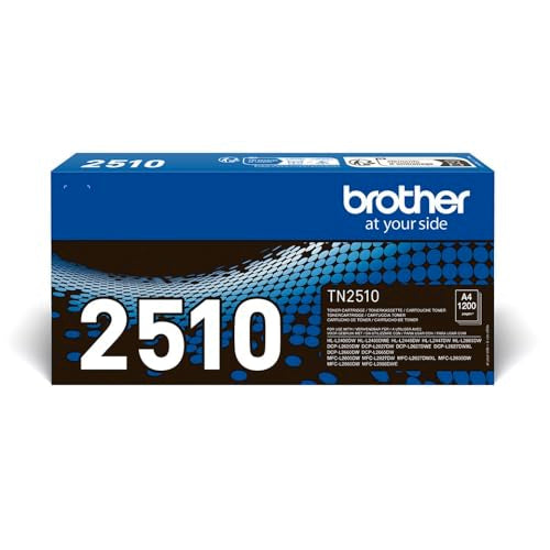 BROTHER TN-2510 Toner Cartridge, Black, Single Pack, Standard Yield, Includes 1 x Toner Cartridge, Genuine Supplies