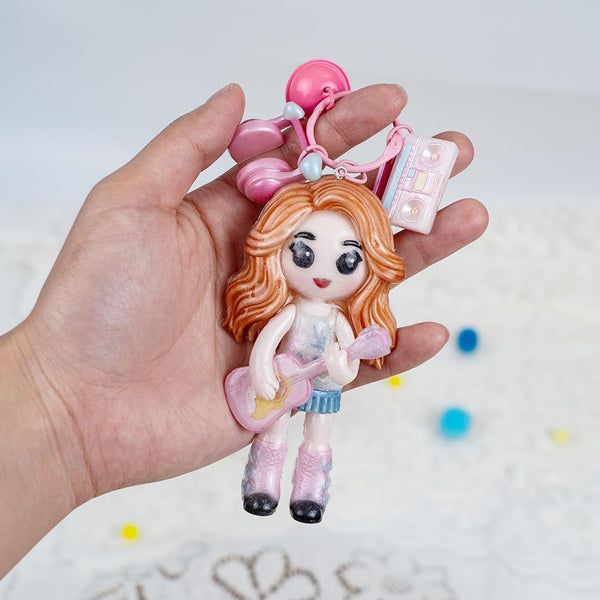 Taylor Fondant Silicone Mold 4" Girl Singer for Cake Decoration, Cupcake Topper, Candle, Wax, Clay Crafts