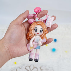 Taylor Fondant Silicone Mold 4" Girl Singer for Cake Decoration, Cupcake Topper, Candle, Wax, Clay Crafts