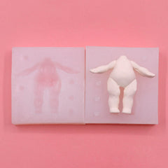 Oxxggkao Fondant Dolls Body Molds 3D Body Cake Clay Soft Clay Epoxy Resins Silicone Baking Craft Cake Artistic Creation