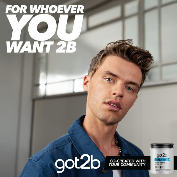 Got2B Schwarzkopf got2b Beach Matt Surfer Look Matt Paste, 100ml