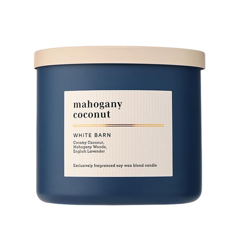 Bath & Body Works 3-Wick Candle, Mahogany Coconut, Soy Wax Blend, 14.5 oz