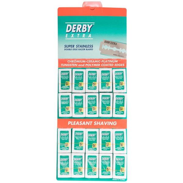 Derby Extra Double Edge Safety Razor Blades - Pack of 200 Blades