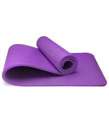 Yoga Mat Unisex Non-Slip Thick Foam Fitness Exercise Mat (10mm) Comes with Carrying Strap Lightweight Home Gym Workout Equipment for Yoga, Pilates, Stretching, Gymnastics Training & Camping