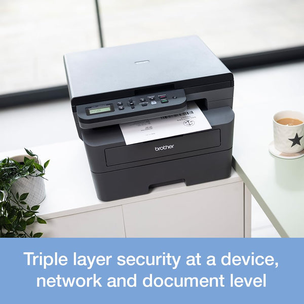 BROTHER DCP-L2620DW 3-in-1 Mono Laser Printer |Print, copy & scan|Automatic 2-sided print |A4|UK Plug