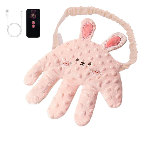 Hand Glove Hand Pillow Cute Soothing Palm(Pink Rabbit3)