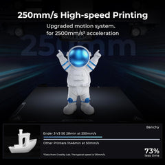 Creality Ender 3 V3 SE 3D Printer 250mm/s CR Touch Auto Leveling FDM 3D Printers with Sprite Direct Extruder, Dual Z-axis & Y-axis Auto-Load Filament, Upgraded Ender 3, Print Size 8.66x8.66x9.84 inch