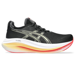 Asics Men's Gel-Nimbus 27 Running Shoe, Black/Khaki, 11 UK