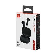 JBL Wave Flex In-Ear Wireless Earphones with IP54 and IPX2 Waterproofing, TalkThru and AmbientAware Technology and 32-Hour Battery Life, Black