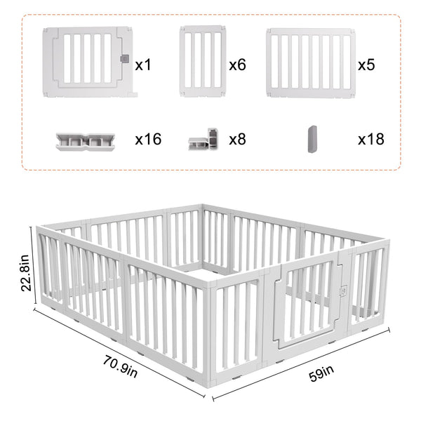Gupamiga Playpen Baby Playpen Baby Safety Activity Centre for Indoor or Outdoor Use 150 x 180 cm
