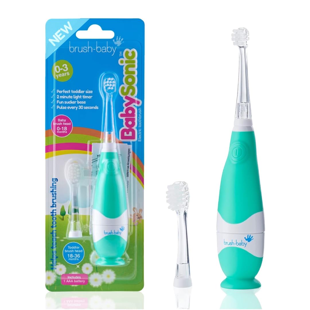 summer infant electric toothbrush New brush-baby BabySonic Electric Toothbrush for Toddlers, Battery Pow – Fumba Store