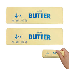 Butter Squishy, Salted Butter Design Stress Relief Squishies for Desk, Anxiety Relief Fidget Toy Sensory Toys for Adults & Kids, Funny-Themed Office Decor