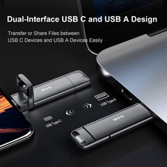 SSK 128GB USB C Drive Up to 550MB/s, Fast USB-Stick Dual Drive Type-c +A USB3.2 Gen2 Solid State Drive, External SSD USBMemory Stick for Android Phone Laptop Tablet Mac Business Travel Essential