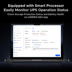 UGREEN NAS UPS, 120W DC Battery Backup and Surge Protector, 12000mAh Uninterruptible Battery Power Supply Compatible NAS DXP2800, DXP4800, DXP4800 Plus, DXP480T Plus, DH2300, DH4300 Plus Only