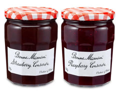 Bonne Maman Berry Medley: 750g Strawberry Preserves + 750g Raspberry Conserve, Delightfully Boxed Treatz
