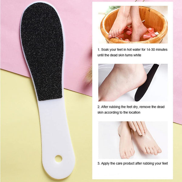 Double-Sided Foot File, 6pcs Foot Rasp Files Disposable Foot Rasp Manicure File Callus Hard Skin Remover