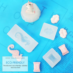 Silicone Mold Making Kit, Translucent Liquid Silicone Rubber, Fast Cured 1:1 Ratio Silicone Casting, for Casting Resin, Soap, Candle, Clay, Molds
