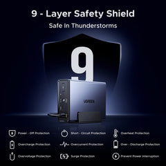 UGREEN NAS UPS, 120W DC Battery Backup and Surge Protector, 12000mAh Uninterruptible Battery Power Supply Compatible NAS DXP2800, DXP4800, DXP4800 Plus, DXP480T Plus, DH2300, DH4300 Plus Only