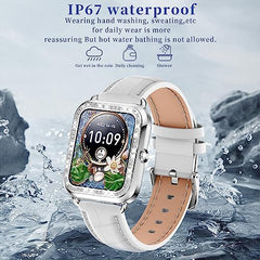 Smart Watches for Women Diamond,1.29"AMOLEDTouch Screen Ladies Waterproof Smart Watch with Heart Rate/Blood Pressure/Sleep Monitor,19 Sport Modes Womens Smart Watches for Android IOS