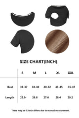 Smallshow Women's Nursing Tops Ribbed Short Sleeve Breastfeeding Clothes 4 Pack,Black-Brown-Deep Grey-Light Grey,M